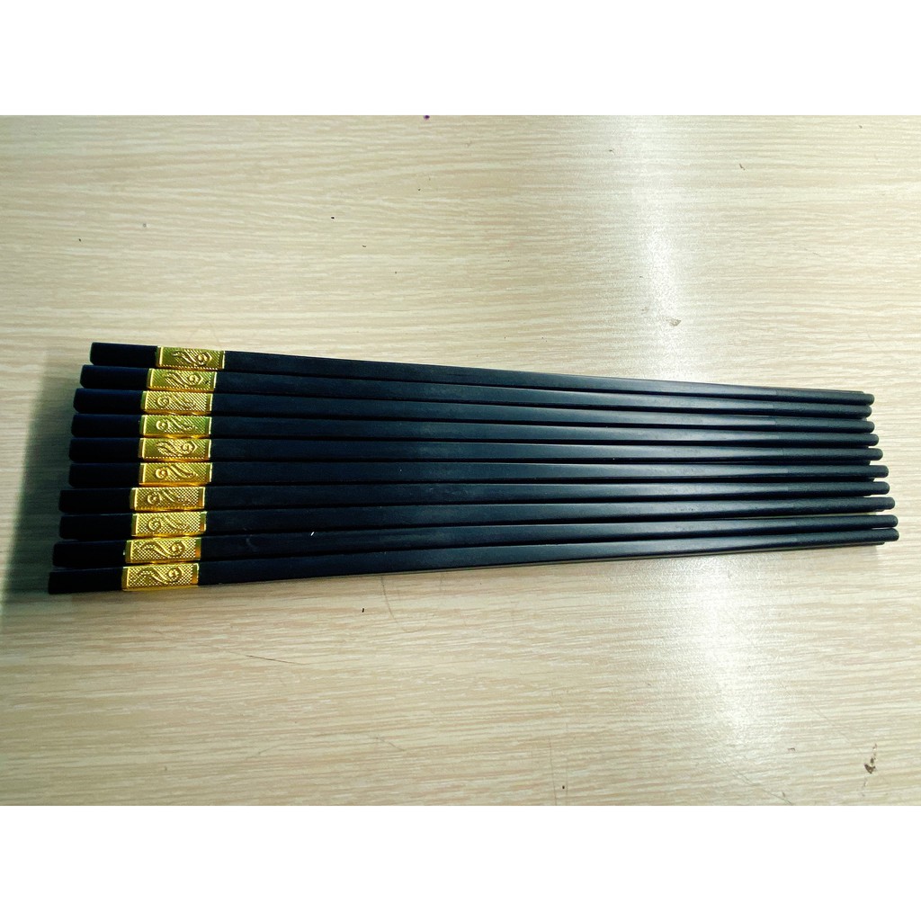 Đũa Mạ Vàng Hàn Quốc Chất Liệu Hợp Kim Cao Cấp- Hộp 10 đôi, hàng xịn giá tốt, hàng xịn giá tốt