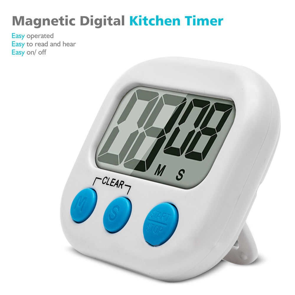 ĐỒNG HỒ ĐIỆN TỬ MINI ELECTRONIC TIMER JS-118 GỒM 3 NÚT CHỨC NĂNG ĐẾM NGƯỢC XUÔI THỜI GIAN, HẸN GIỜ CÓ GIÁ ĐỠ VÀ NAM CHÂM