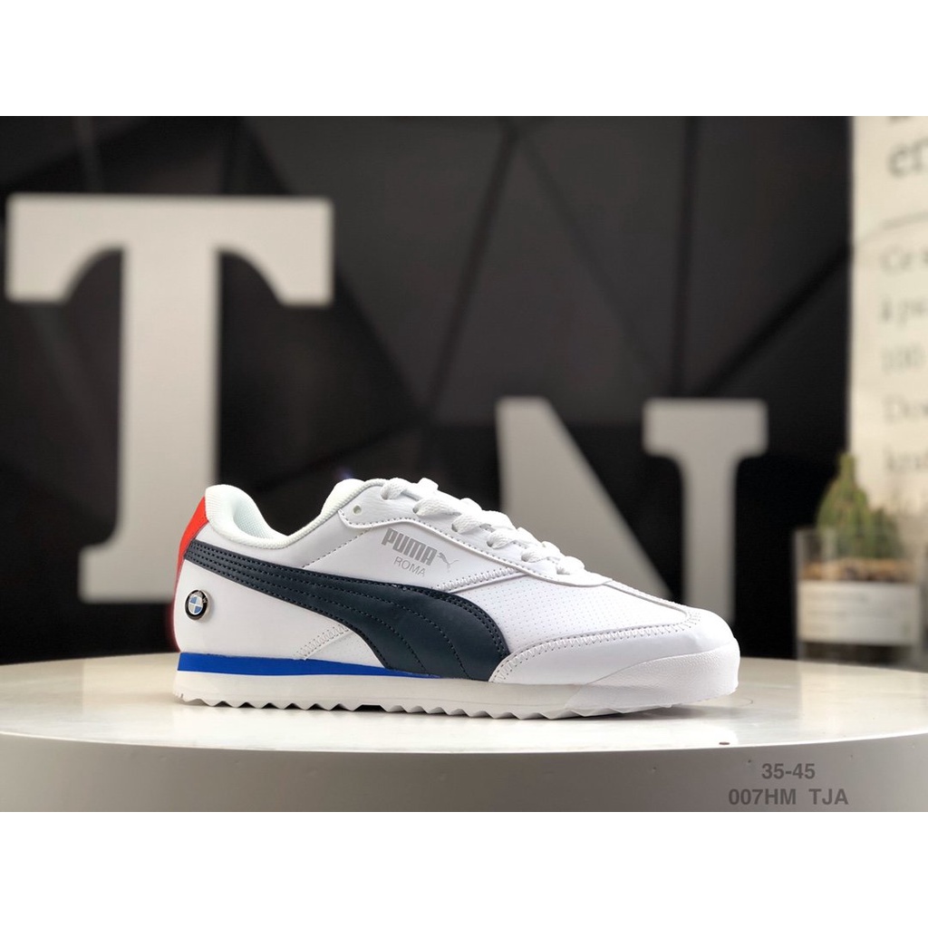 Giày Thể Thao Puma BMW MMS ROMA JR Cổ Thấp Chất Liệu Da 306868 36~45