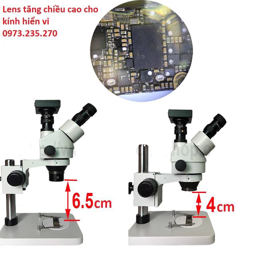 Lens 0.5X tăng chiều cao cho kính hiển vi