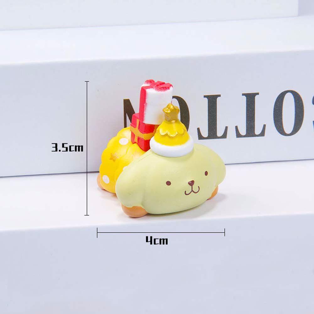 Set 6 Mô Hình Tượng Kuromi Hoạt Hình My Melody Trang Trí Bàn Làm Việc
