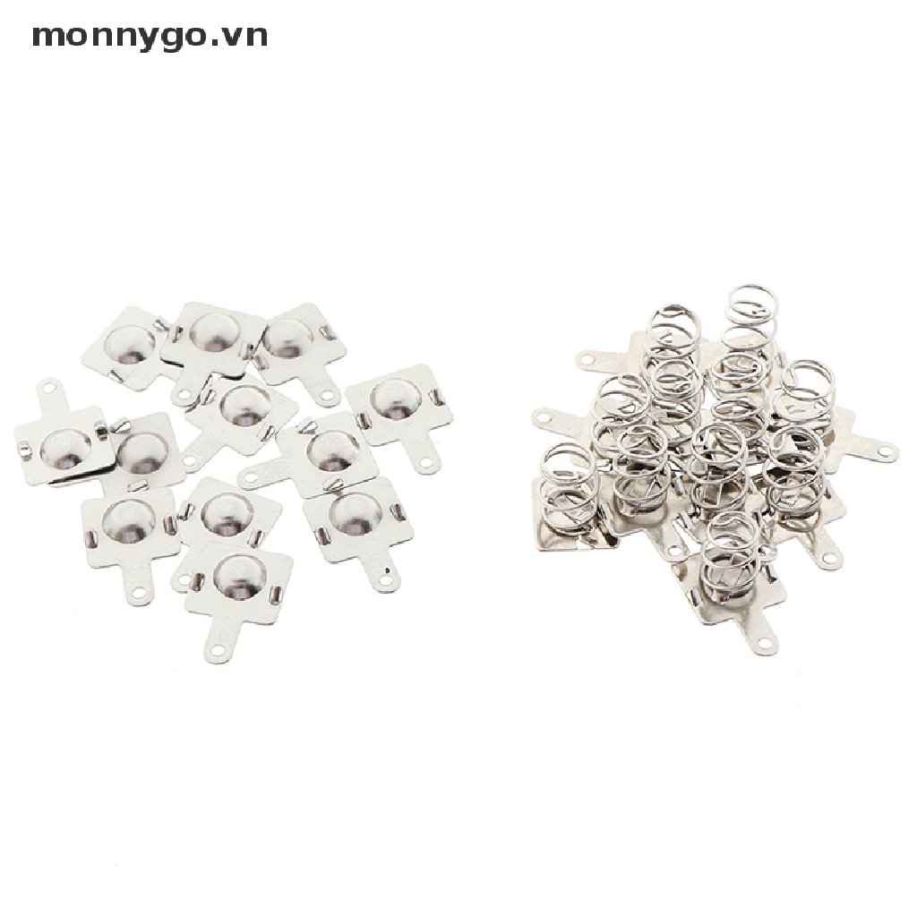 Set 10 Cặp Lò Xo Pin Thay Thế Bằng Kim Loại Dành Cho Pin AA AAA