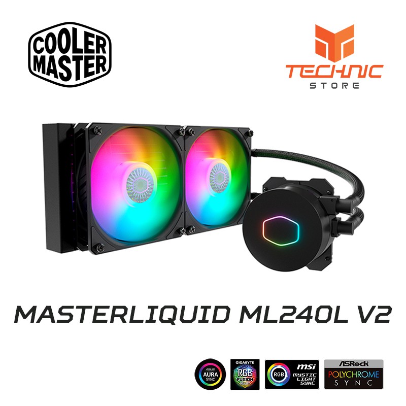 Tản nhiệt nước AIO Cooler Master MasterLiquid ML240L V2 ARGB