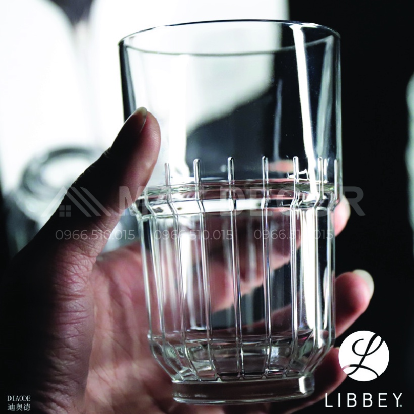 [Sỉ] Bộ 6 cốc ly thủy tinh cường lực Libbey Thổ Nhĩ Kỳ LinQ White Rock TarQ Beverage - 355ml 16078 cao cấp