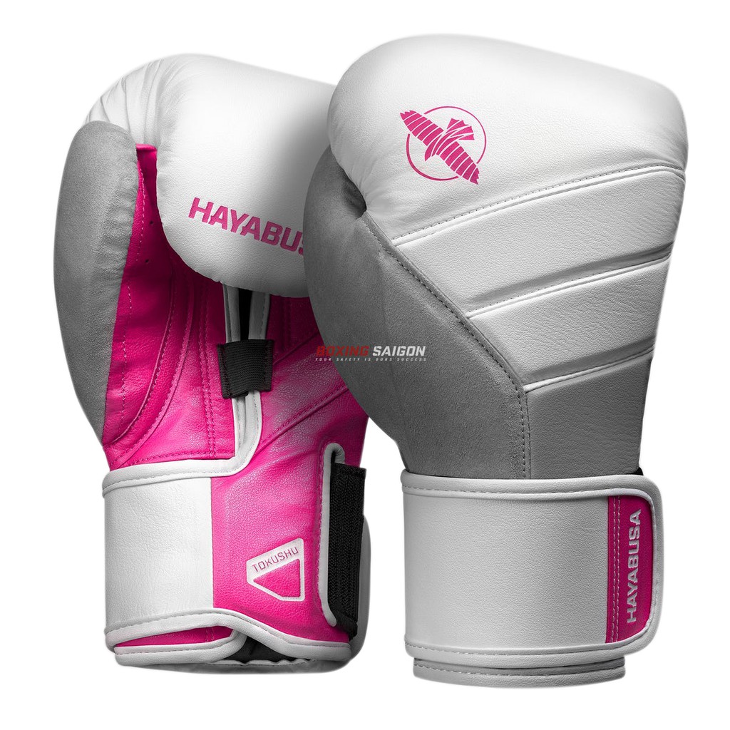 Găng tay Boxing Hayabusa T3 - White/Pink