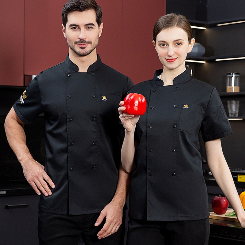 Áo Đồng Phục Đầu Bếp Dài Tay Chuyên Nghiệp Cho Nam Và Nữ