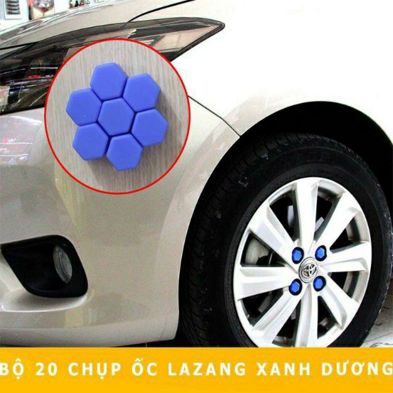 Bộ 20 chụp ốc lazang trang trí và bảo vệ ốc xe