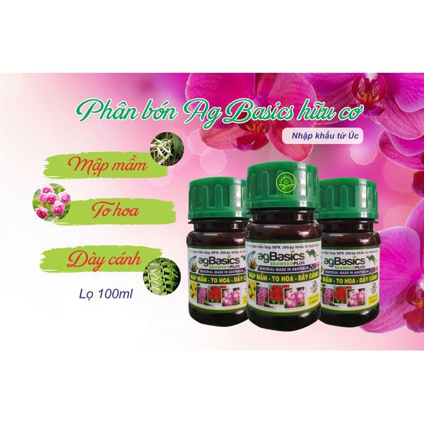 Phân bón AG BASICS hữu cơ lọ 100ml