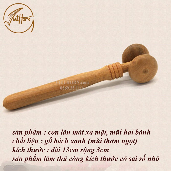 Cây lăn 2 bánh massa mặt, mũi VIETHORN sản phẩm chăm sóc sức khỏe.
