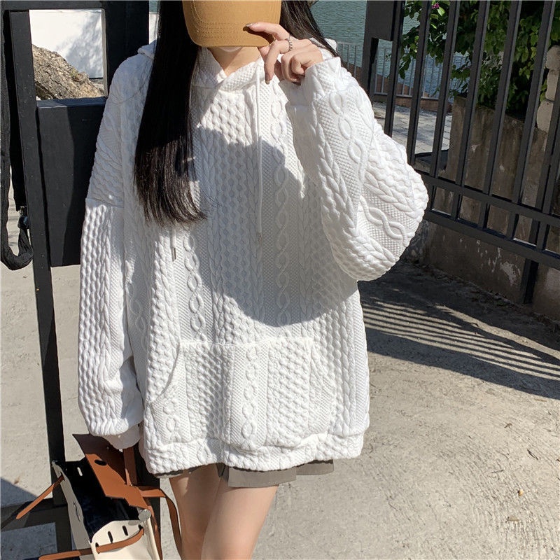 Áo Hoodie Tay Dài Dáng Rộng Thời Trang Hàn Quốc 2022