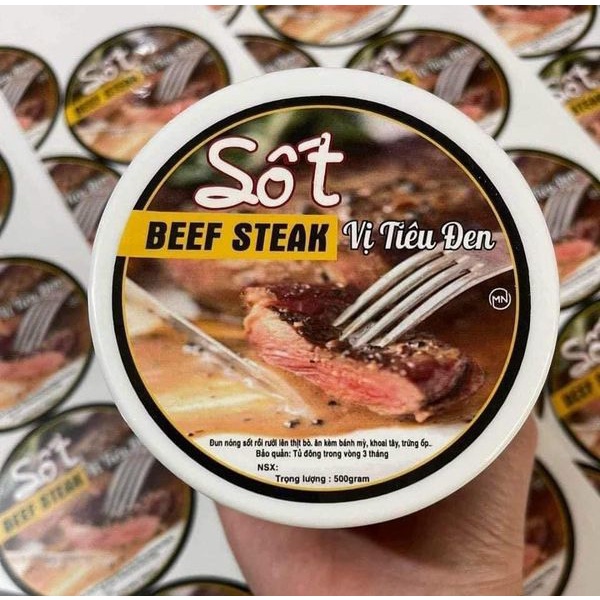 (CỰC RẺ) sốt tiêu đen làm beefsteak hũ 500gr