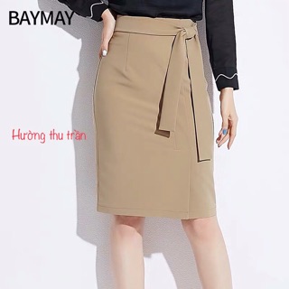 Chân Váy Đen Công Sở 🌸FREESHIP🌸 Chân váy dáng suông công sở thắt nơ