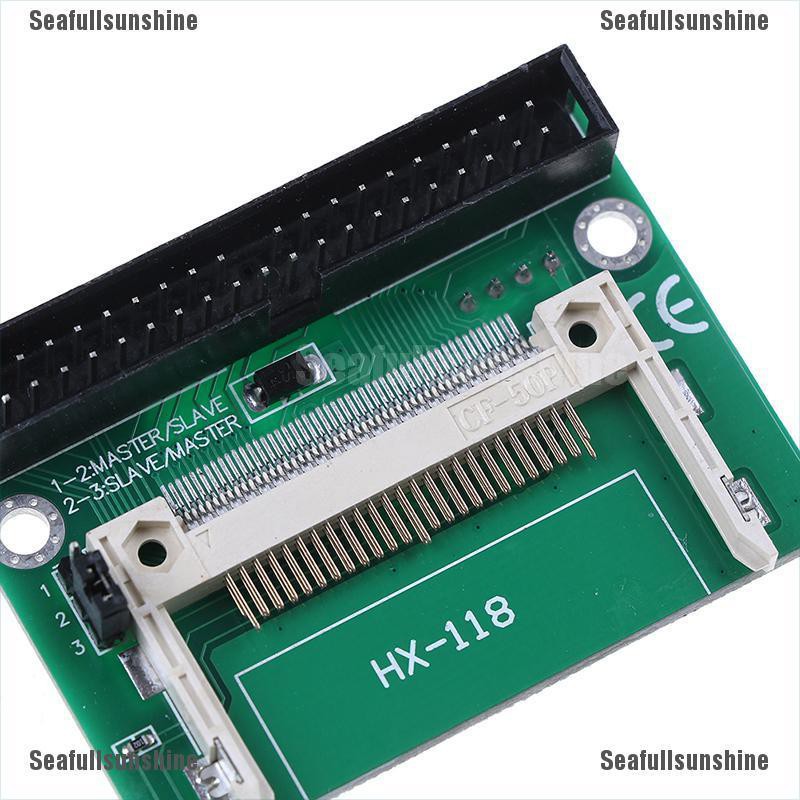Se1pc Single Compact Flash Cf To 3.5 Ide 40pin Male Adapter Card Thẻ