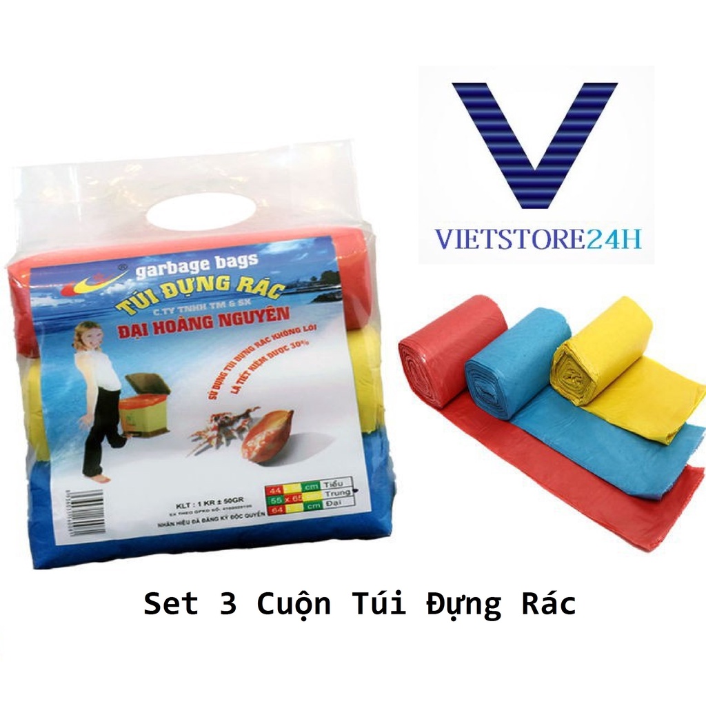 Set 3 Cuộn Túi Đựng Rác