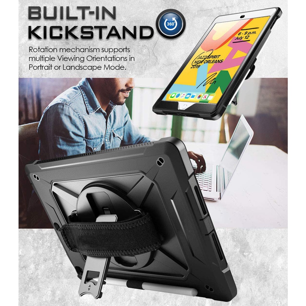 Ốp Máy Tính Bảng Nhám Chống Sốc Có Giá Đỡ Xoay 360 Độ Cho iPad 10th Gen 10.9 2022 Air 5 Air 4 / 10.2 / Pro 11 / 9.7 / Mini 6 5 4 3 / Air 2 Pro 9.7