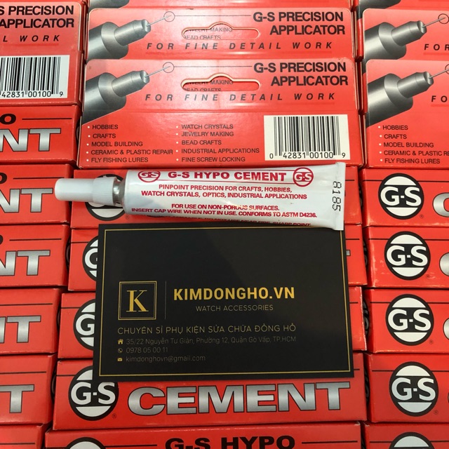 Keo Hypo Cement G-S dán kính đồng hồ