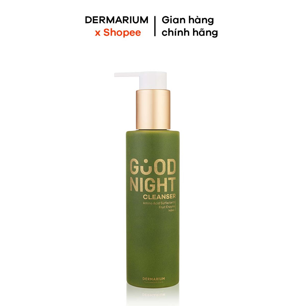 Gel Rửa Mặt Than Hoạt Tính Dermarium Good Night Cleanser 140ml