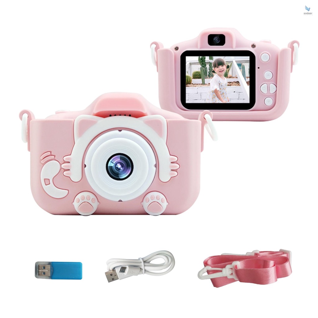 Camera kỹ thuật số 20MP 1080P HD dễ thương có thể sạc lại màn hình 1.9 Inch 32GB hỗ trợ thẻ nhớ cho bé 3-10
 | BigBuy360 - bigbuy360.vn