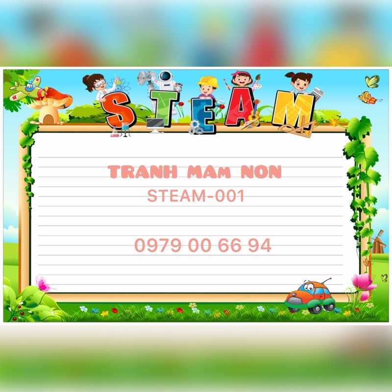 Trang trí chủ đề mầm non theo STEAM