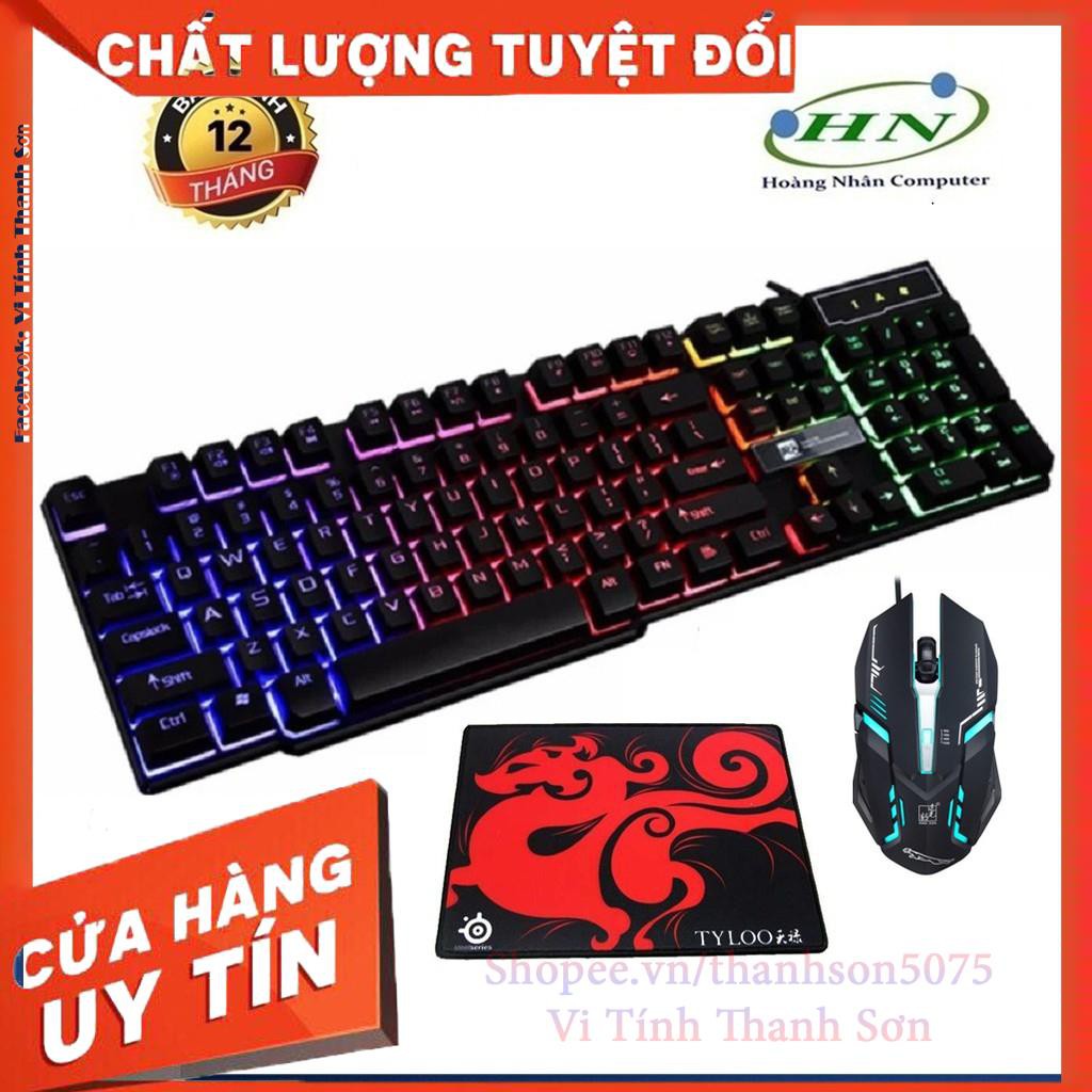 Bộ bàn phím giả cơ game và chuột Led 7 màu R8 1822-K1 + Tặng lót chuột - Vi Tính Thanh Sơn
