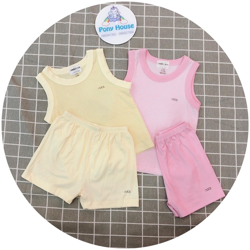 [FULL] Bộ Quần Áo Ba Lỗ Nous Đủ Mẫu Nu petit, nu doux, nu air (Size từ 6-9 Tháng đến 18-24 Tháng)