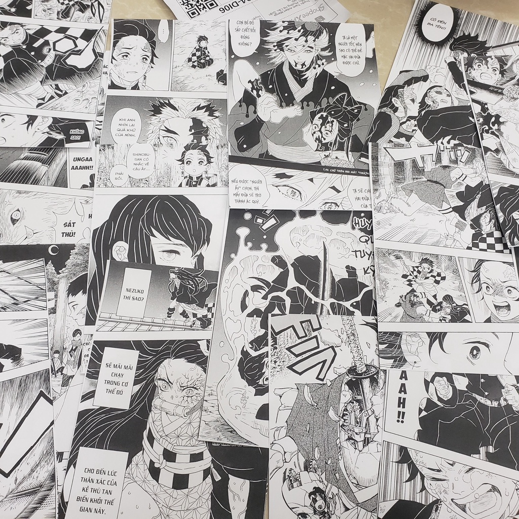 Mangawall in theo yêu cầu có sẵn keo bóc dán - tranh dán tường anime