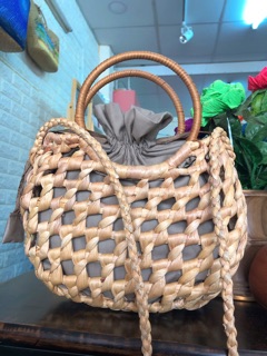 Túi lục bình handmade đan thưa R2
