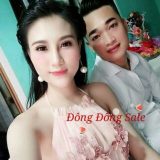 Đầm dự tiệc hồng cam