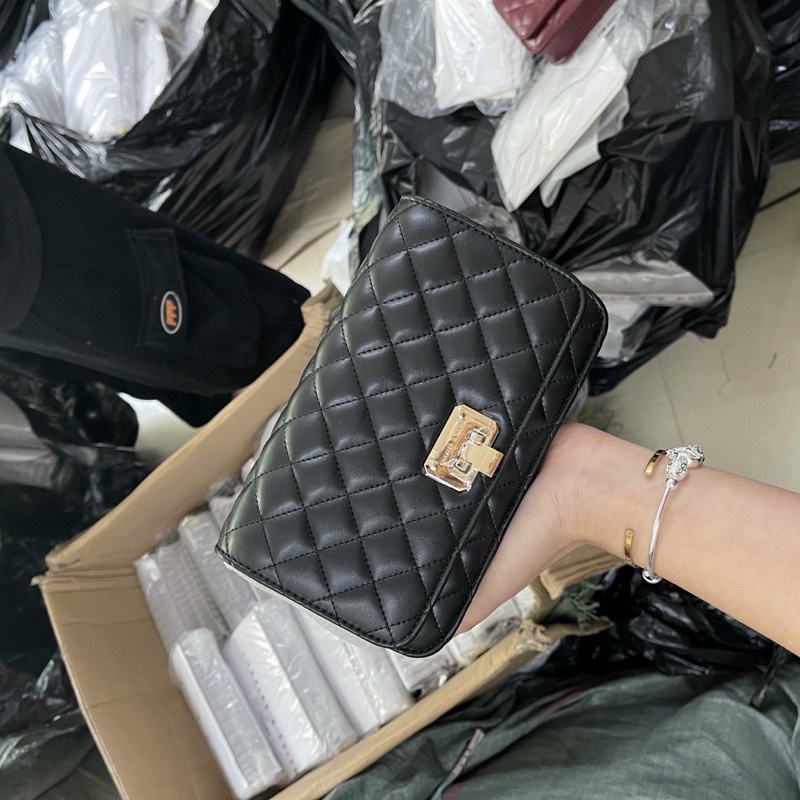 CNK Trần Trám Khoá Gập - túi đeo chéo kẹp nách