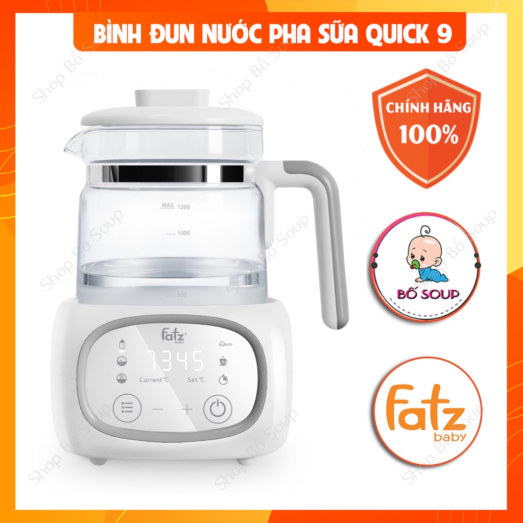 Máy đun và hâm nước pha sữa điện tử Fatzbaby- QUICK 9 - FB3526TK