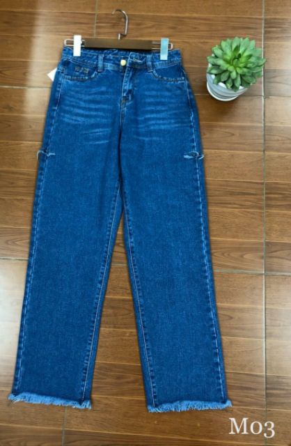 Quần jeans nữ ống suông