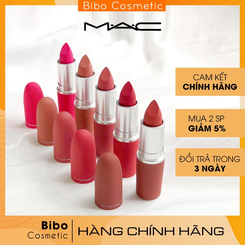 Son môi MAC314  316 Powder Kiss Lipstick 3g PHIÊN BẢN GIỚI HẠN- HOT NHẤT 2021 [ phiên bản LIMITTD]