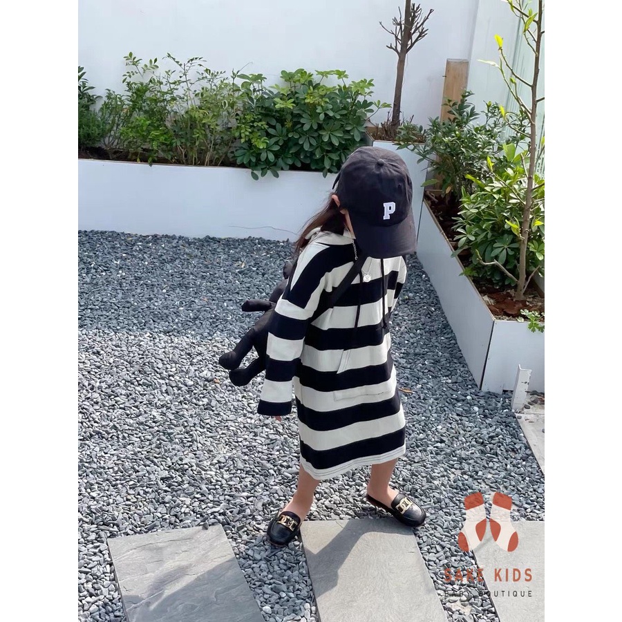 Dép sục cho bé gái, Sục chính hàng MG Baby chất da mềm phối Móc Xích cực chất cho bé mẫu mới nhất V599
