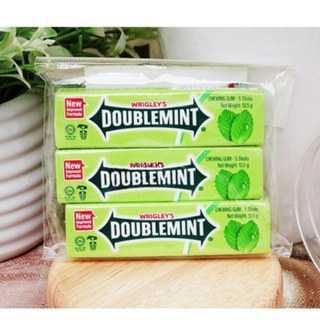 Kẹo Gum Hương Bạc Hà Doublemint Wrigley's thanh 13,5g