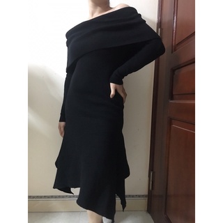 [Order] Đầm len trễ vai đuôi cá( có ảnh thật)