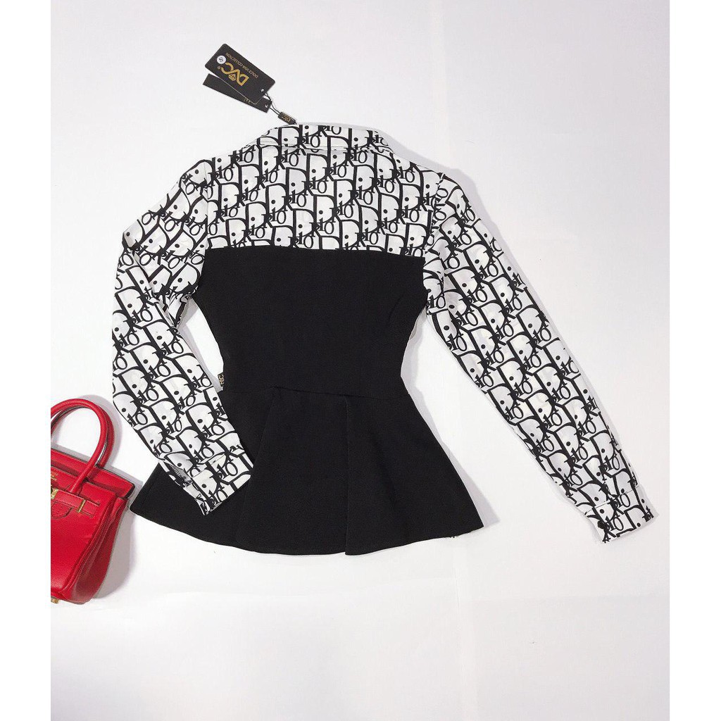 [ xả kho ] MiD Set bộ sành điệu họa tiết chữ S1218 Mie Design kèm ảnh thật