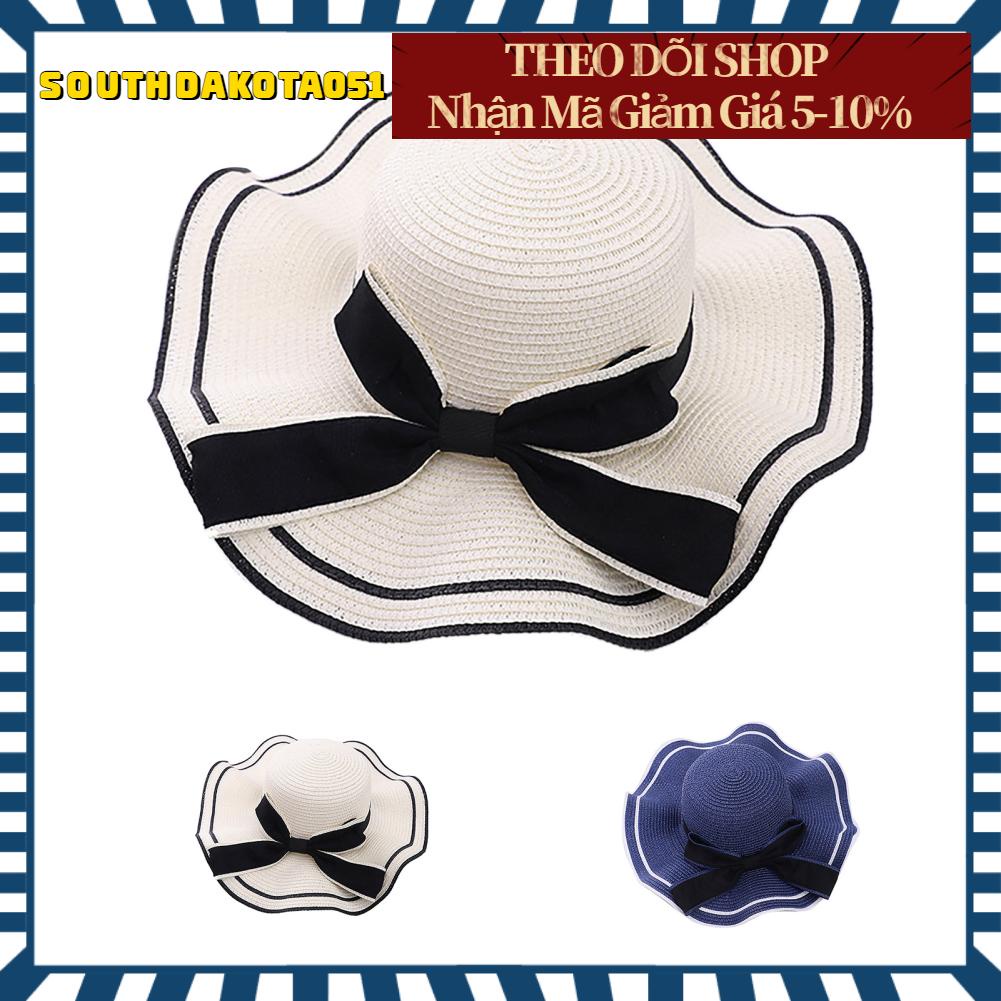 Southdakota051 Mũ phụ nữ có vành lớn Bảo vệ chống tia cực tím mùa hè Thoải mái Thời trang thể đóng gói đi biển thời