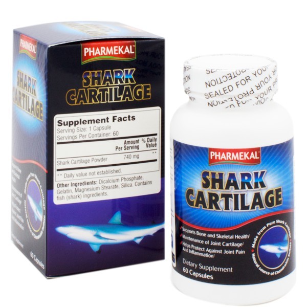 Viên Uống Sụn Cá Mập Pharmekal Shark Cartilage Hỗ Trợ Phục Hồi Và Tái Tạo Sụn Khớp (Hộp 60 viên)