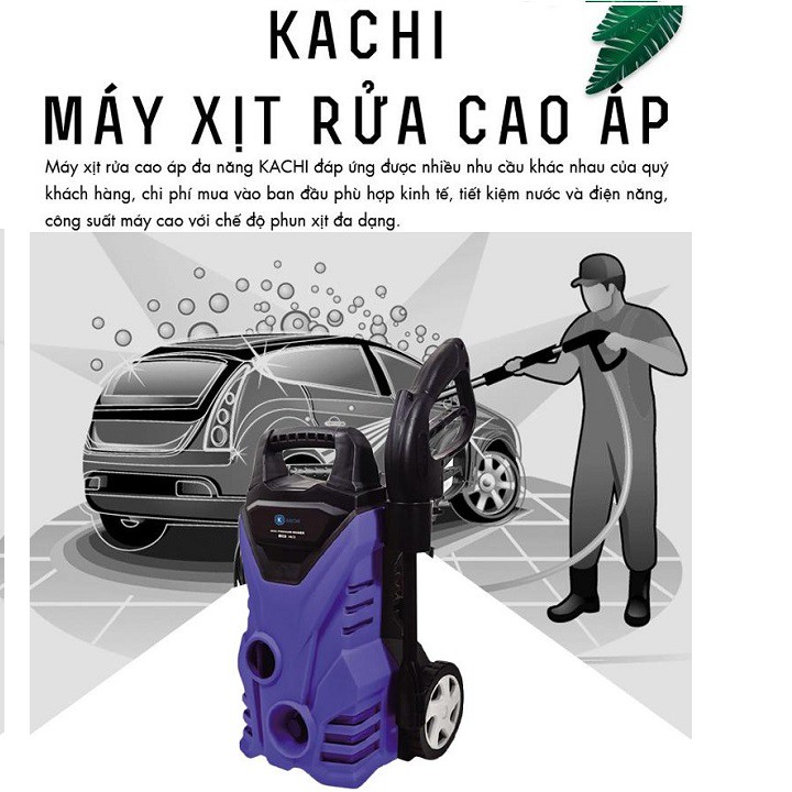 Máy phun xịt rửa xe Kachi MK74 - bình bọt tuyết