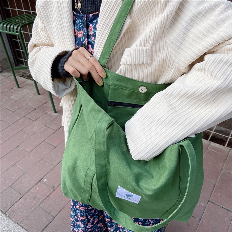 Túi Tote Basic chất canvas 5 màu cho nữ