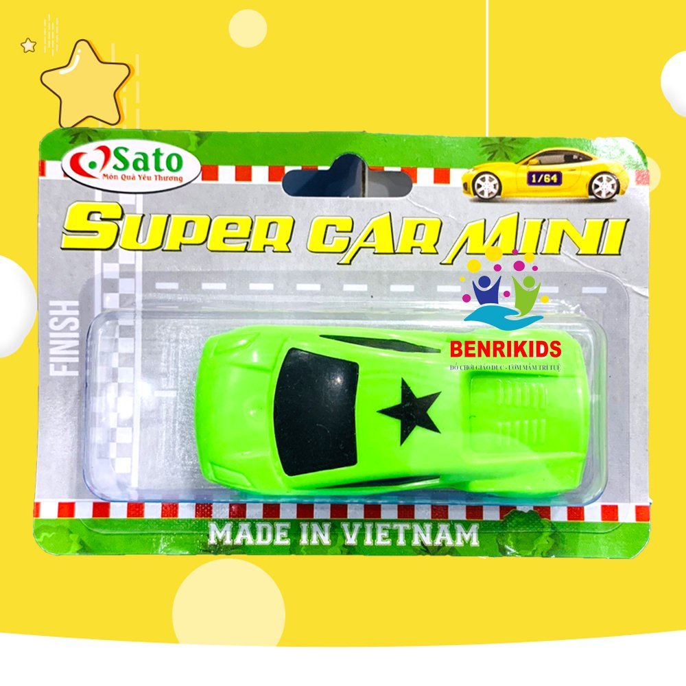Đồ Chơi Phát Triển Vận Động, Đồ Chơi Xe Đua Mini Nhiều Màu Sắc Cho Bé Vui Chơi, Kích Thích Não Bộ, Đồ Chơi Sato