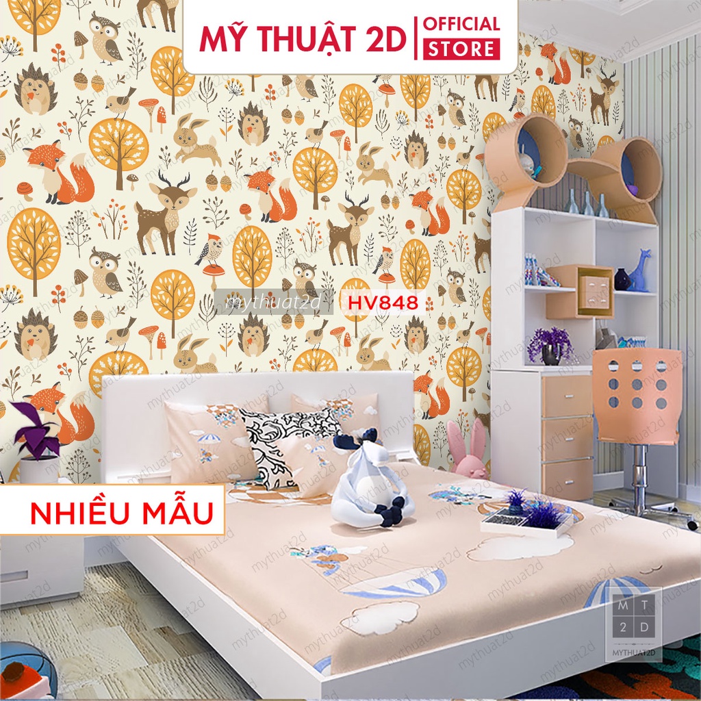 Set 1 mét dài Decal dán tường dán bếp Baby horse, kt 100x60cm/set
