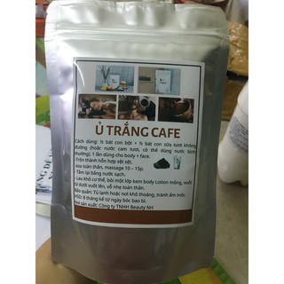 Bột ủ trắng Cà phê dùng cho mặt và body Handmade