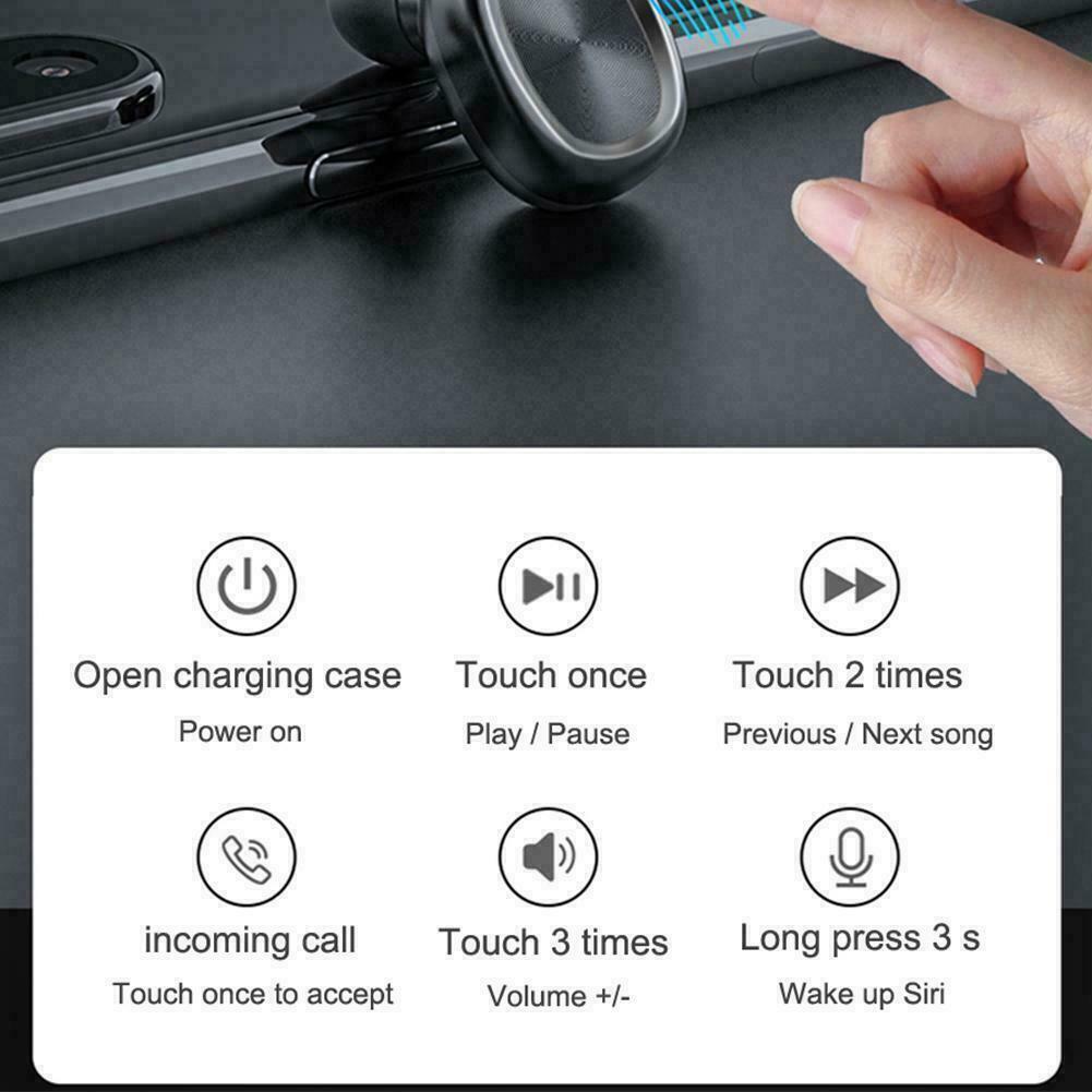 Bluetooth 5.0 Wireless Headphones TWS Earphones Earbuds Android For IOS / Pods U1B0