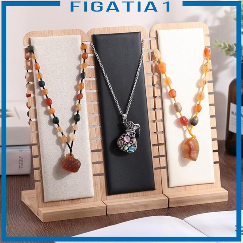 Giá Đỡ Trưng Bày Trang Sức Bằng Da Và Tre figatia1