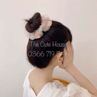 Cột Tóc Vải Scrunchies - Dây Buộc Tóc Scrunchies