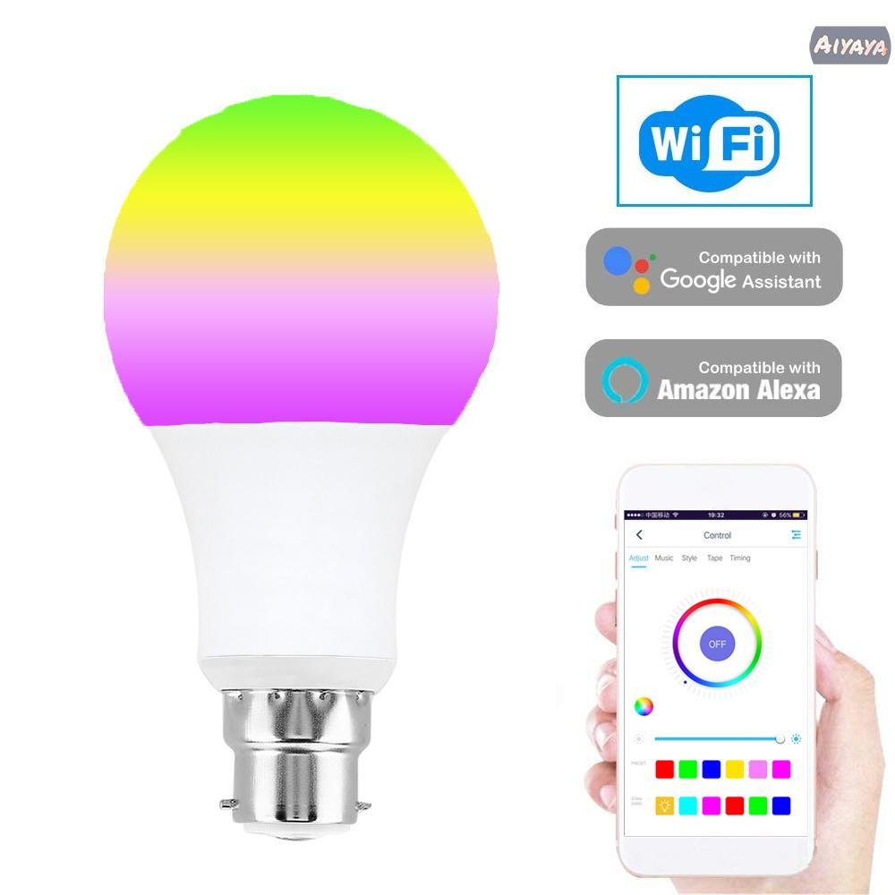 Thông Minh Bóng Đèn Led Rgb 7w B22 Điều Khiển Từ Xa Qua Wifi