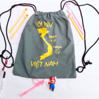 Ba lô dây rút dù thời trang