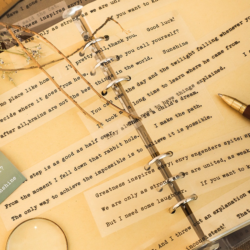 Sticker chữ trang trí sổ tay, sticker câu quotes, hình dán trang trí sổ cute