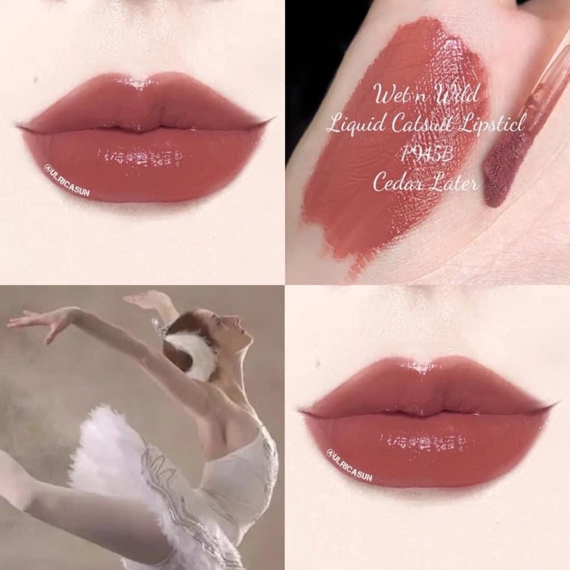 Son Wet N Wild màu Cedar Later P945B tone cam hồng đất